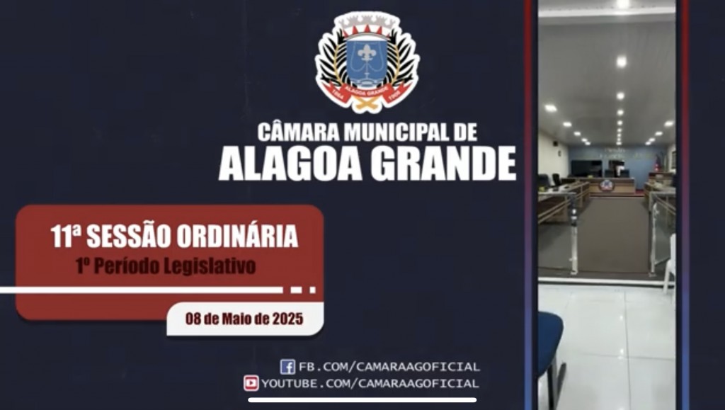 11ª Sessão Ordinária - 1º Período Legislativo - 08/05/2025