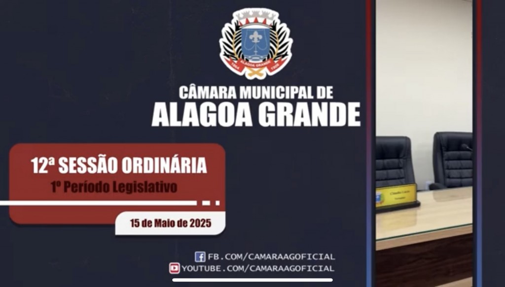 12ª Sessão Ordinária - 1º Período Legislativo - 15/05/2025