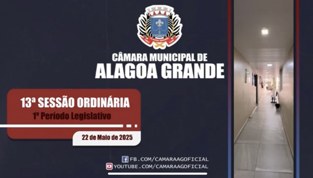 13ª Sessão Ordinária - 1º Período Legislativo - 22/05/2025