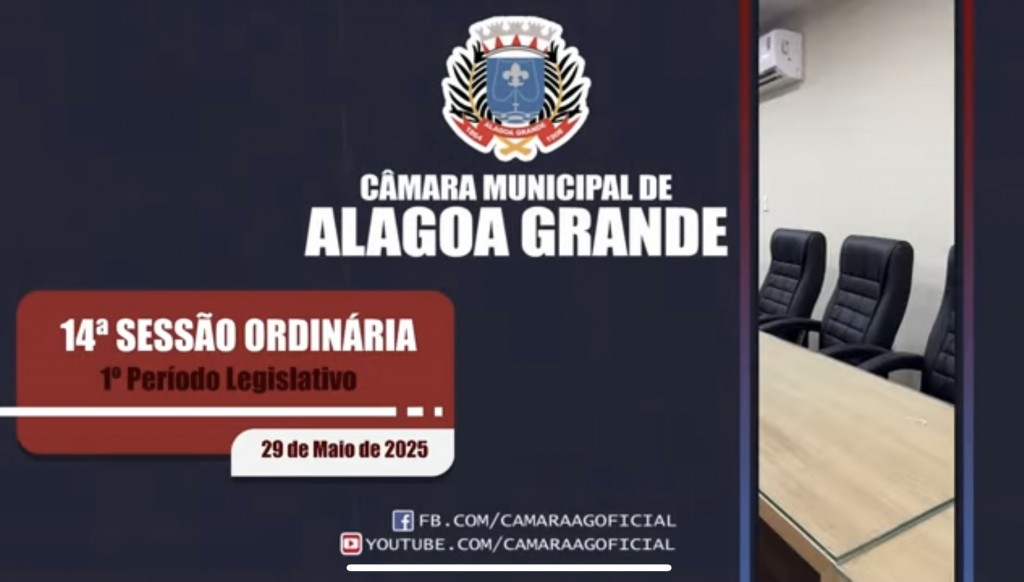 14ª Sessão Ordinária - 1º Período Legislativo - 29/05/2025