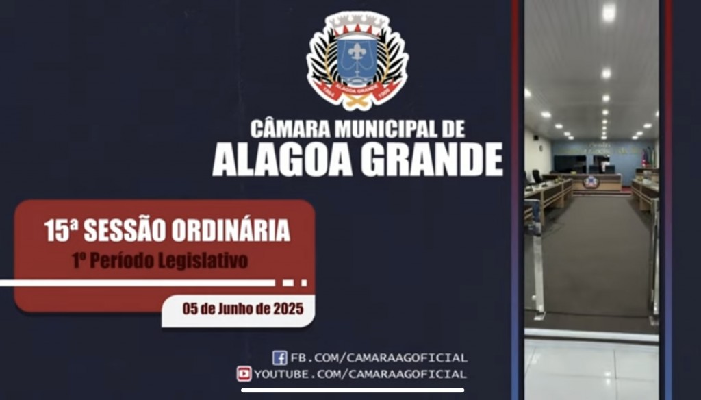 15ª Sessão Ordinária - 1º Período Legislativo - 05/06/2025