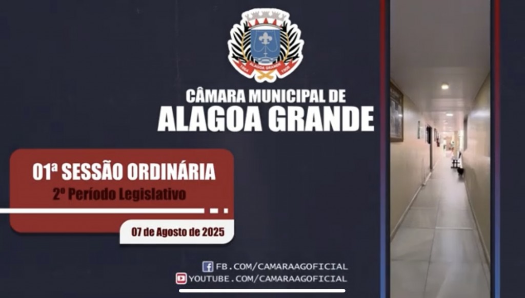 01ª Sessão Ordinária - 2º Período Legislativo - 07/08/2025