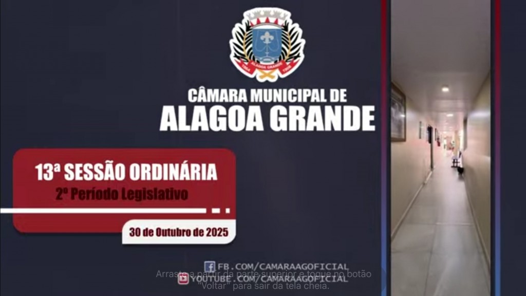 13ª Sessão Ordinária - 2º Período Legislativo - 30/10/2025